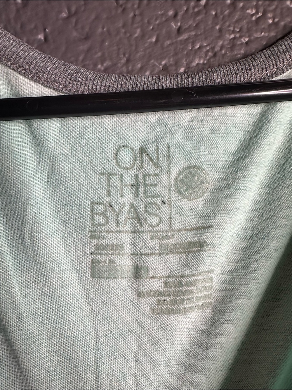 On The Byas Brand - Mint Green Tank with Charcoal Trim - Men’s M - Picture 4 of 9